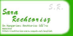 sara rechtorisz business card